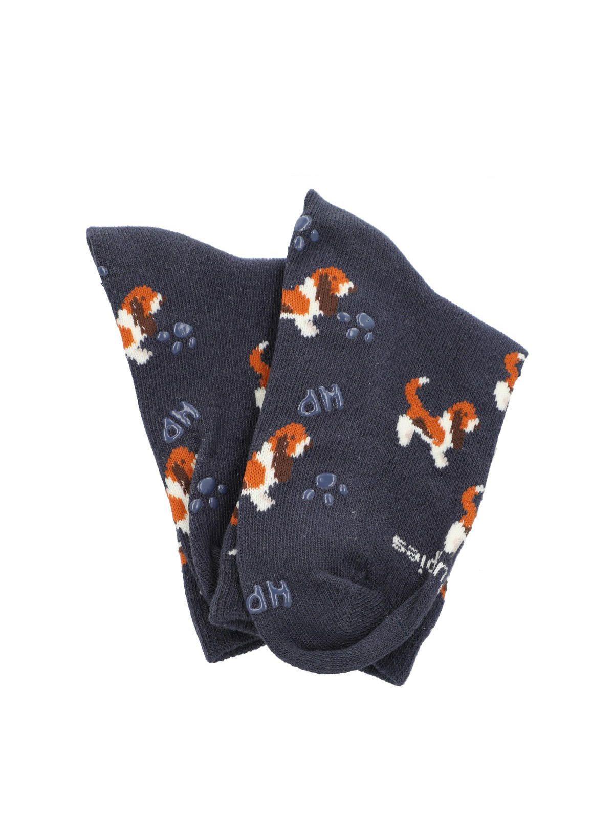 Calcetin Algodón C Basset Azul Niño-2