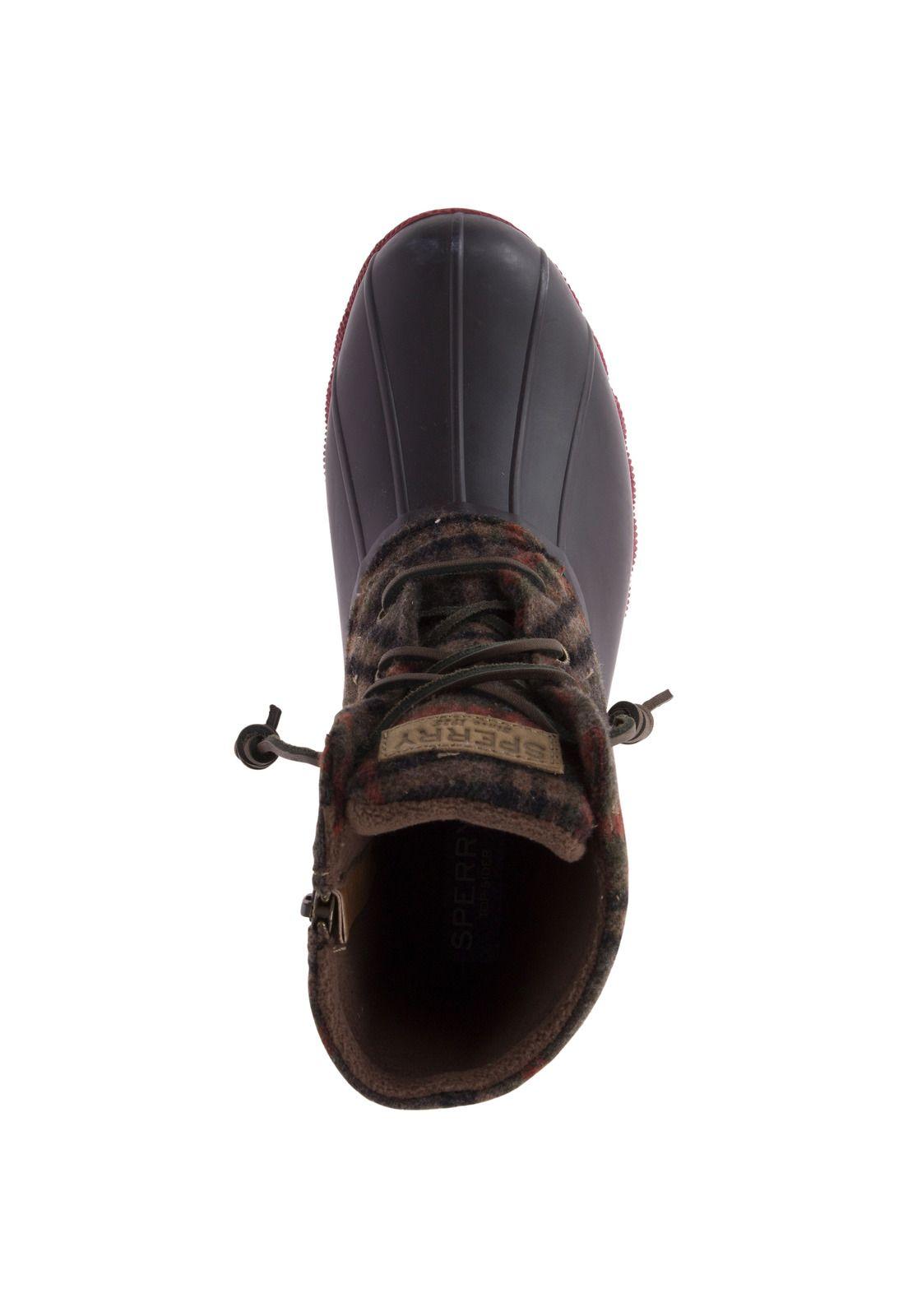 Botín Saltwater Prints Café Mujer Sperry-3