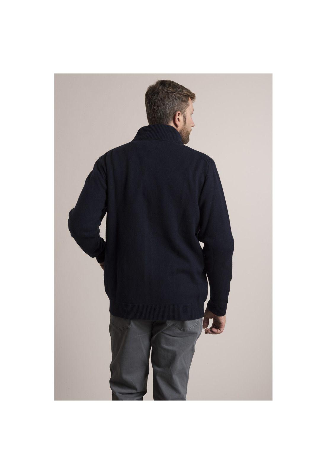 Cardigan PanalRockford Azul Petróleo-2