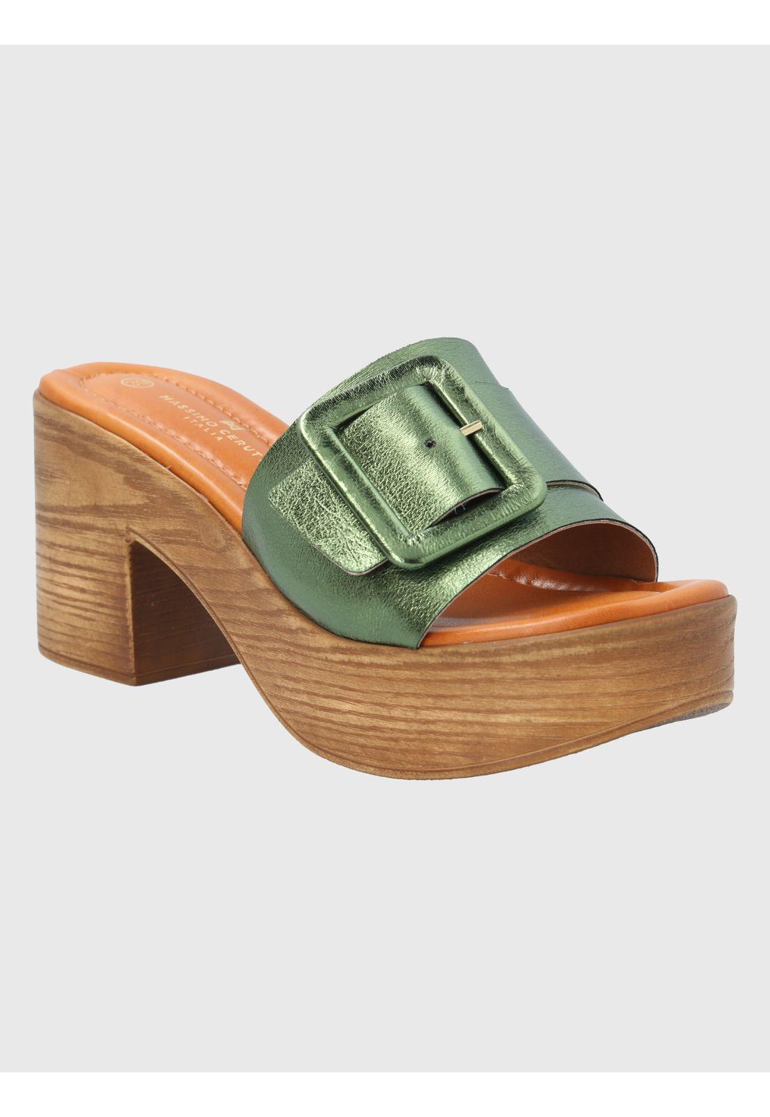 Sandalia Verde Mujer Donnias -0