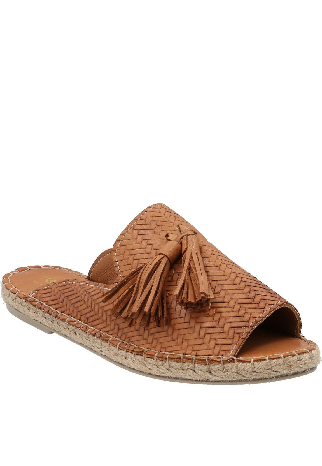 Sandalia Mujer Sole Café Claro-1