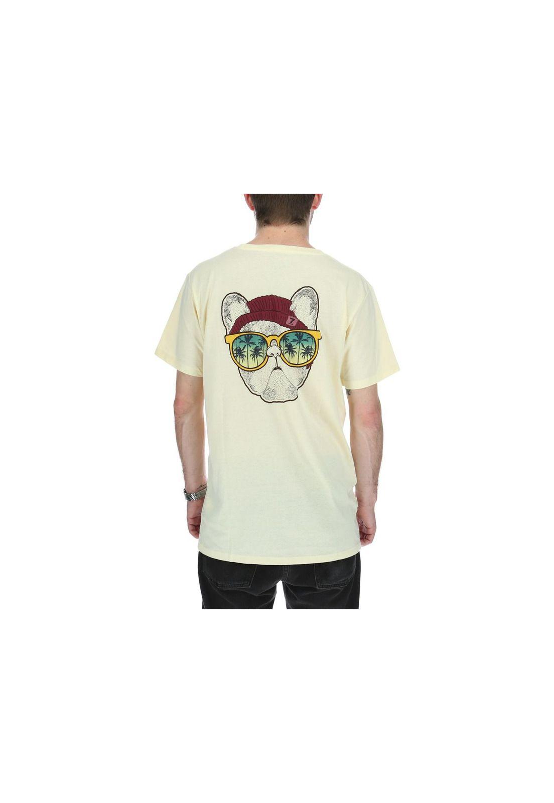 Polera M/C Hombre Freestyle Vainilla-2