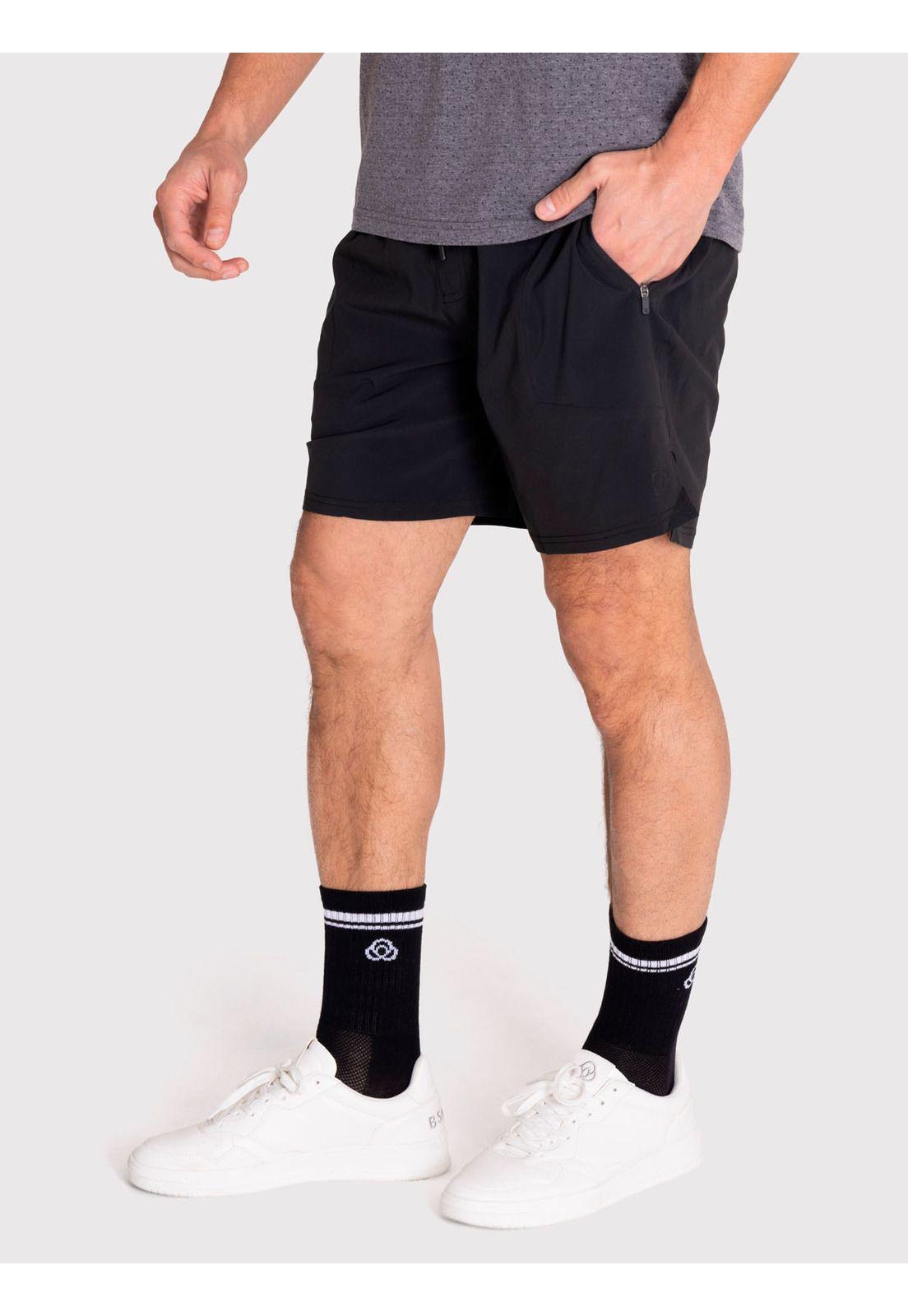 Short deportivo Hombre Performance Negro-0