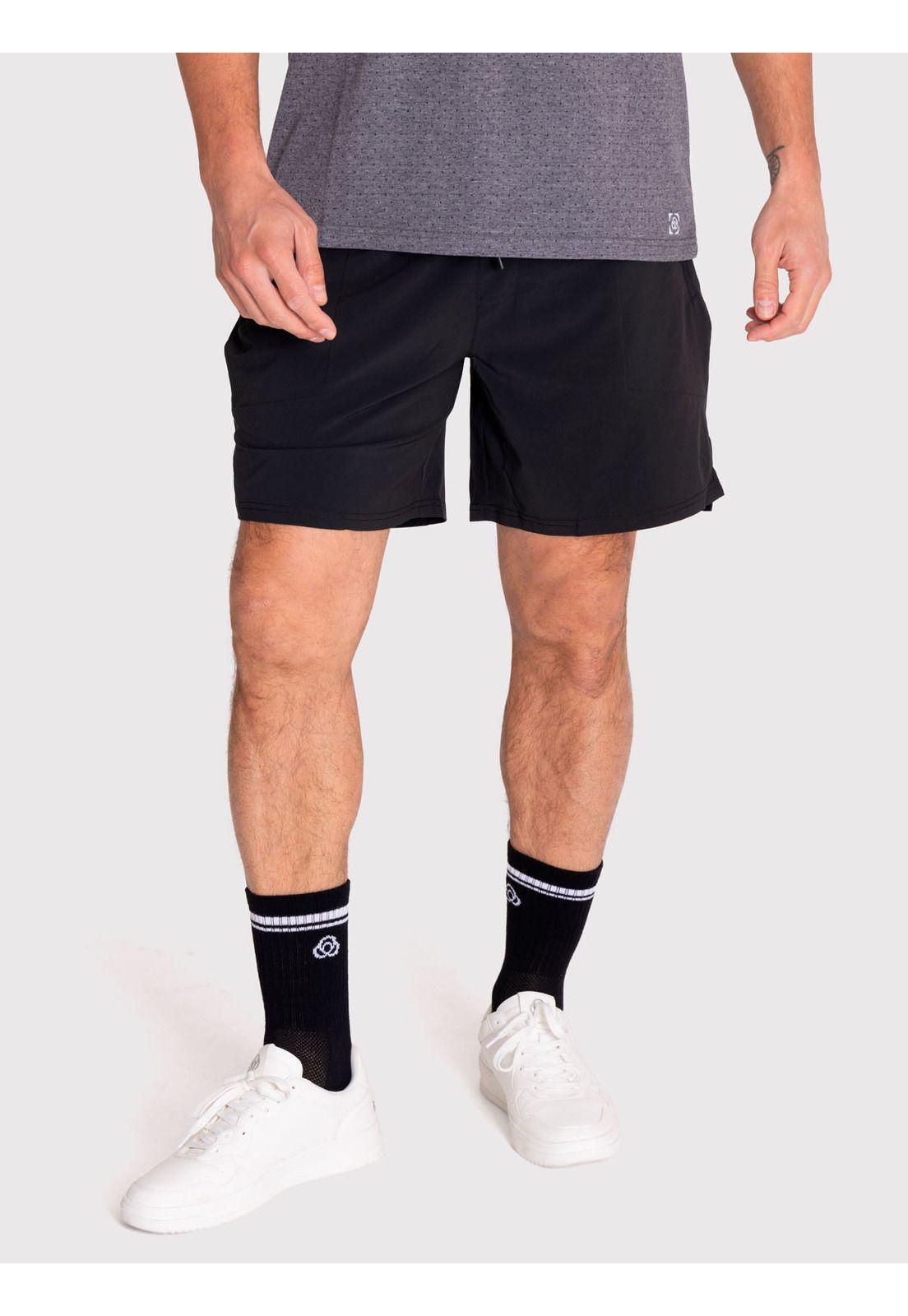Short deportivo Hombre Performance Negro-1