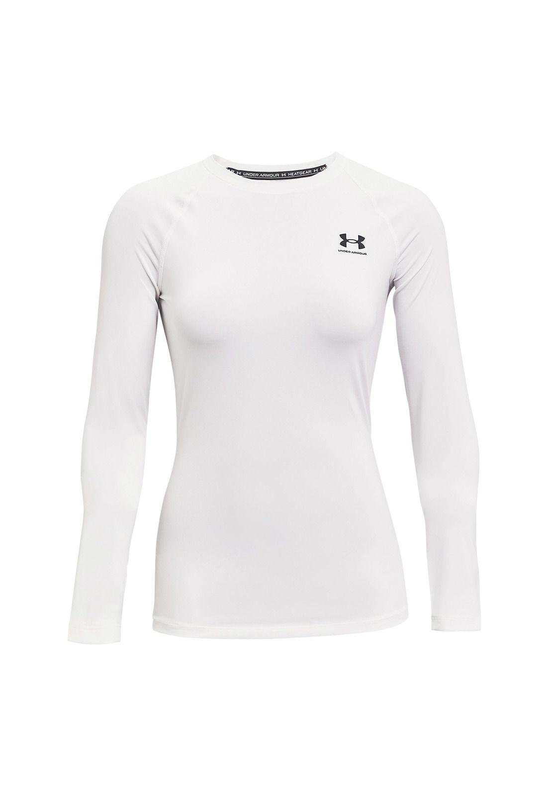 Polera Primera capa HeatGear® mujer Blanco-0