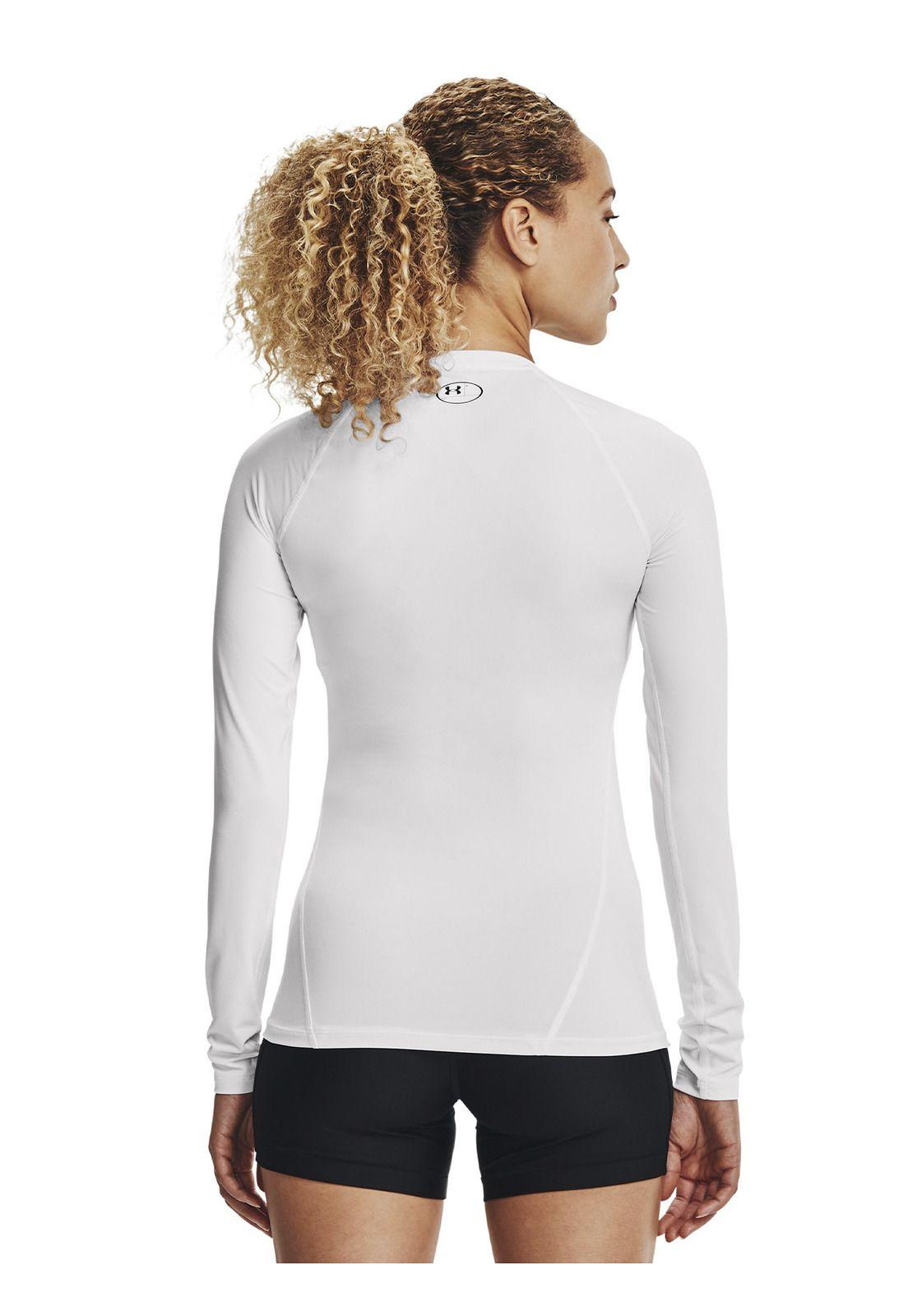 Polera Primera capa HeatGear® mujer Blanco-4