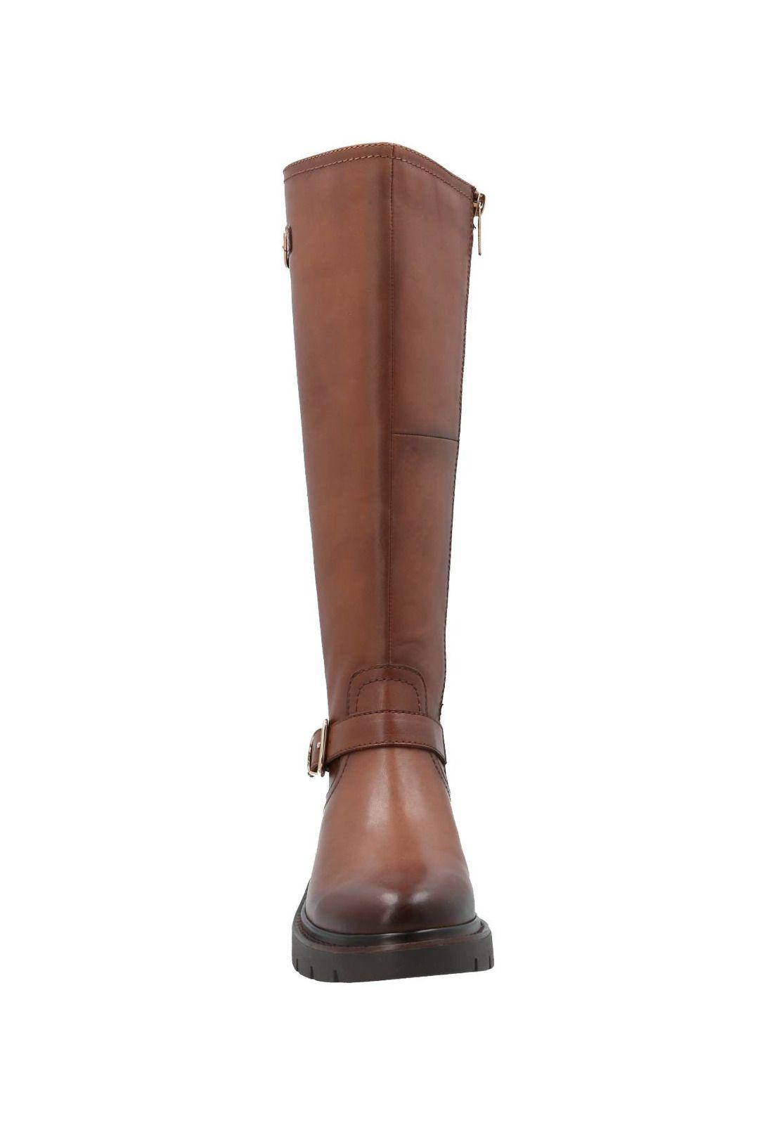 Bota Cuero Mujer Landd Café-3