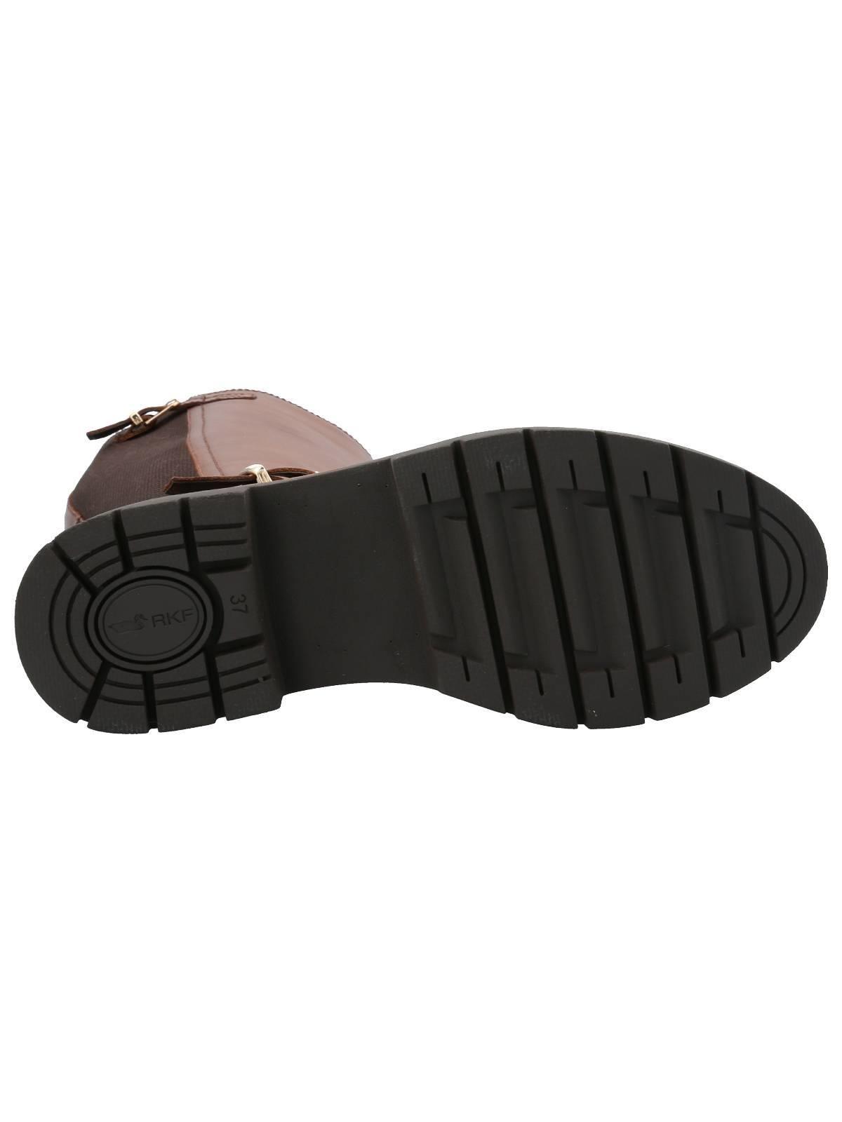 Bota Cuero Mujer Landd Café-7