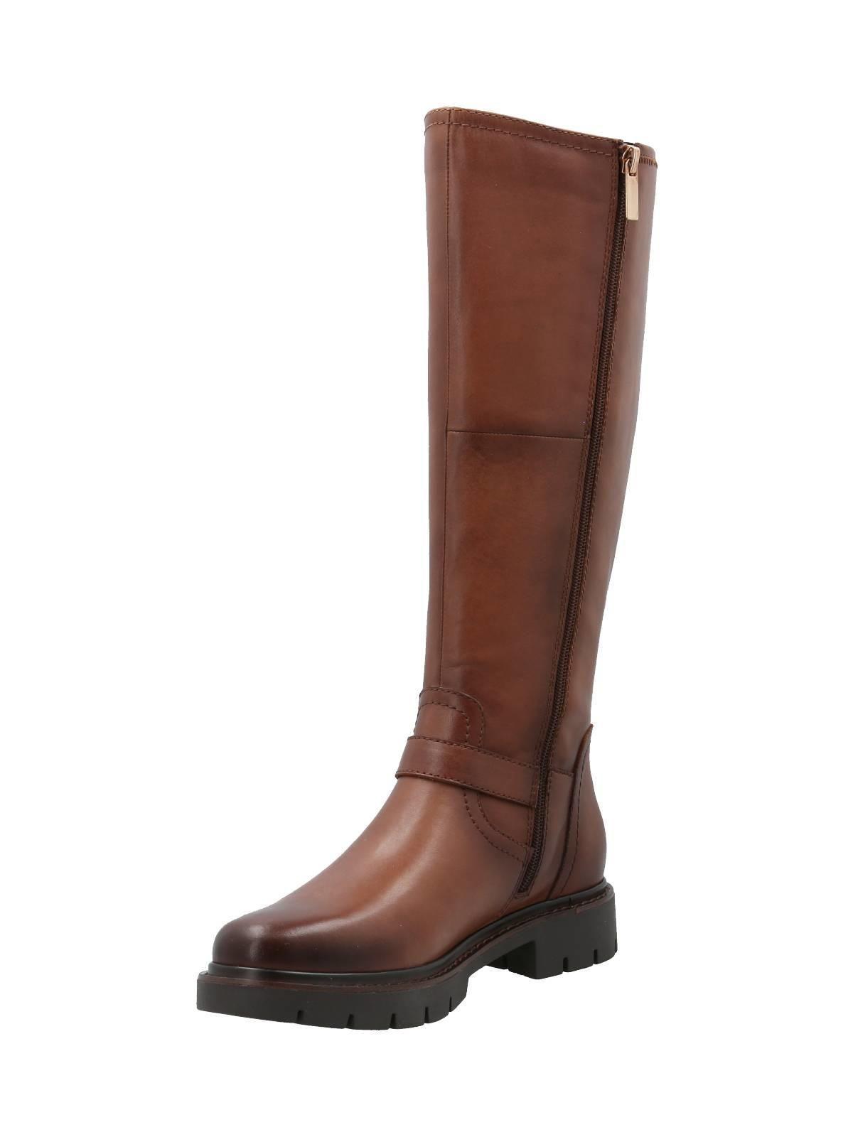 Bota Cuero Mujer Landd Café-4
