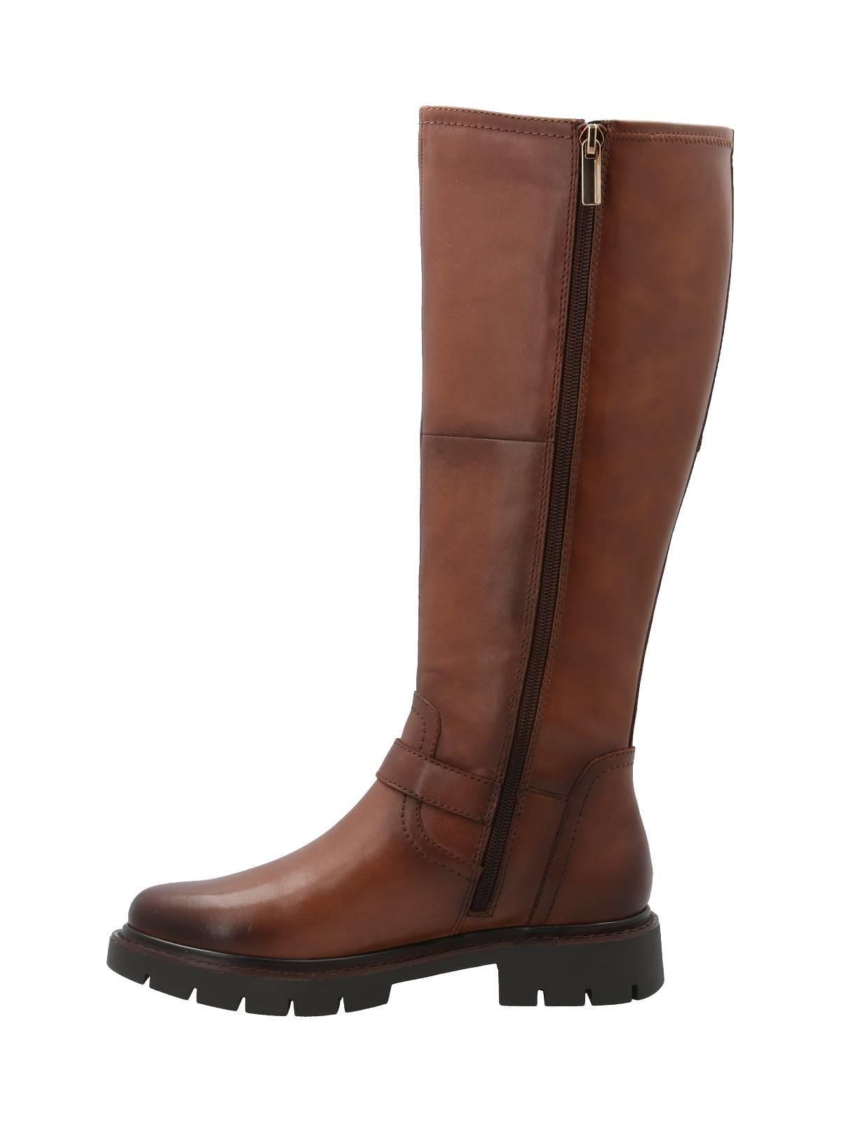 Bota Cuero Mujer Landd Café-5