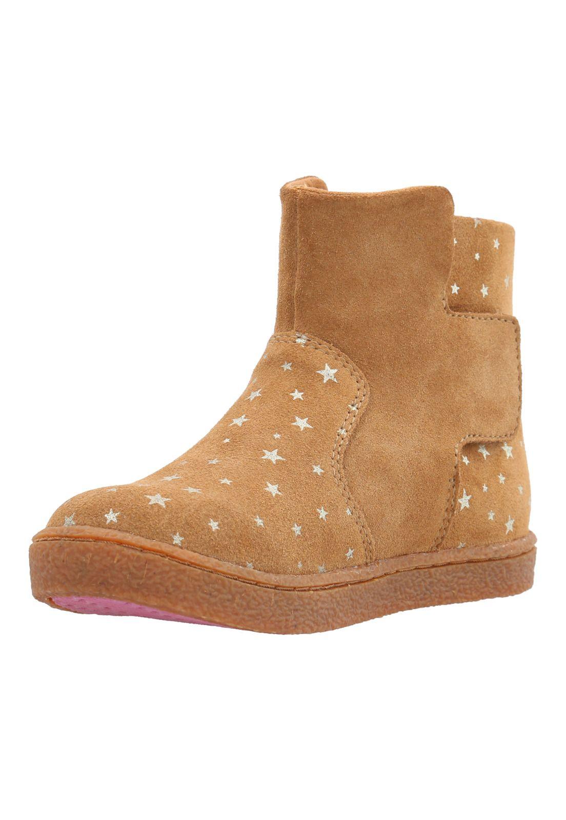 Bota Cuero Bonnie Niña Café-6
