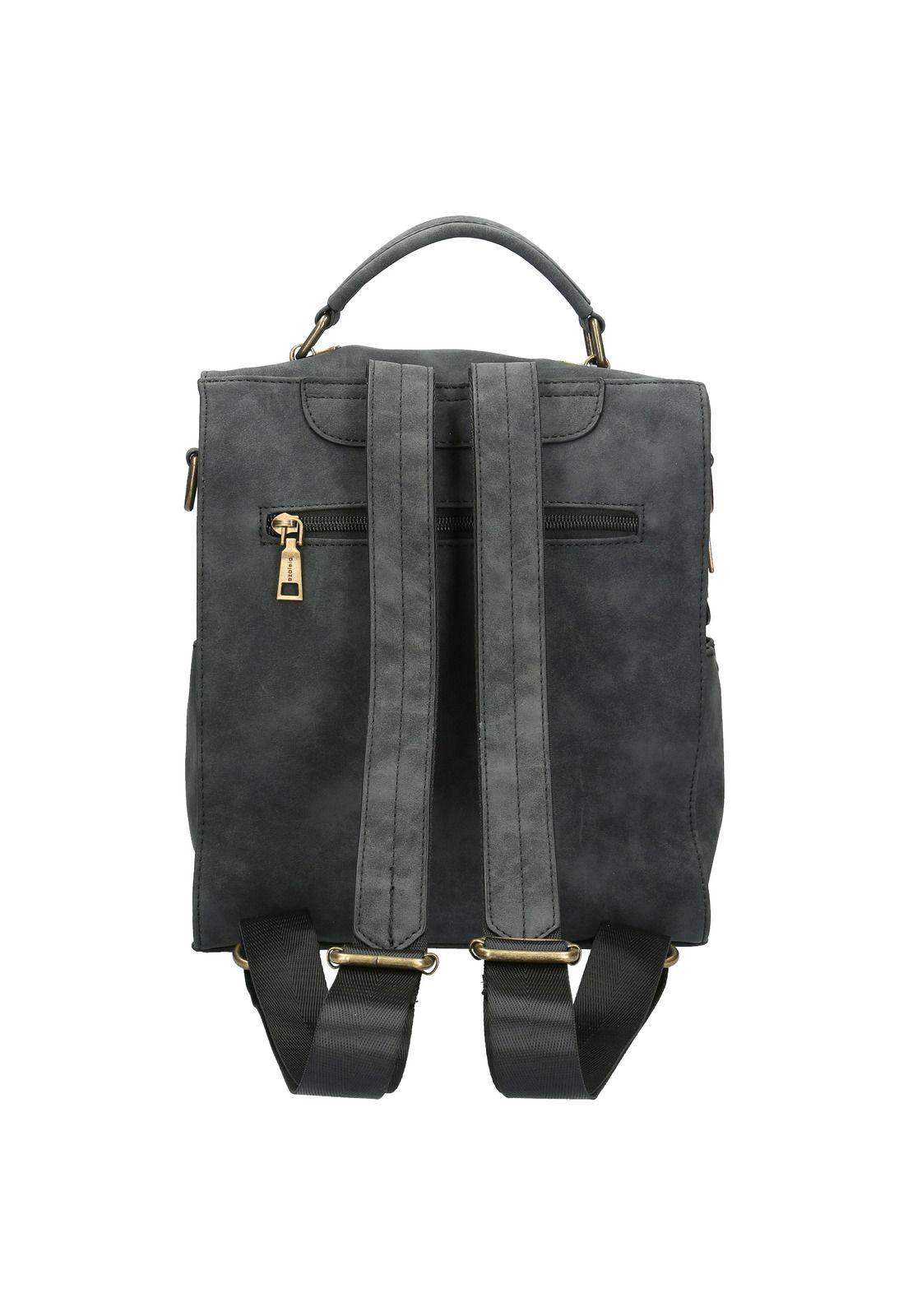 Mochila Convertible Mujer Flora Backbag Negro-2
