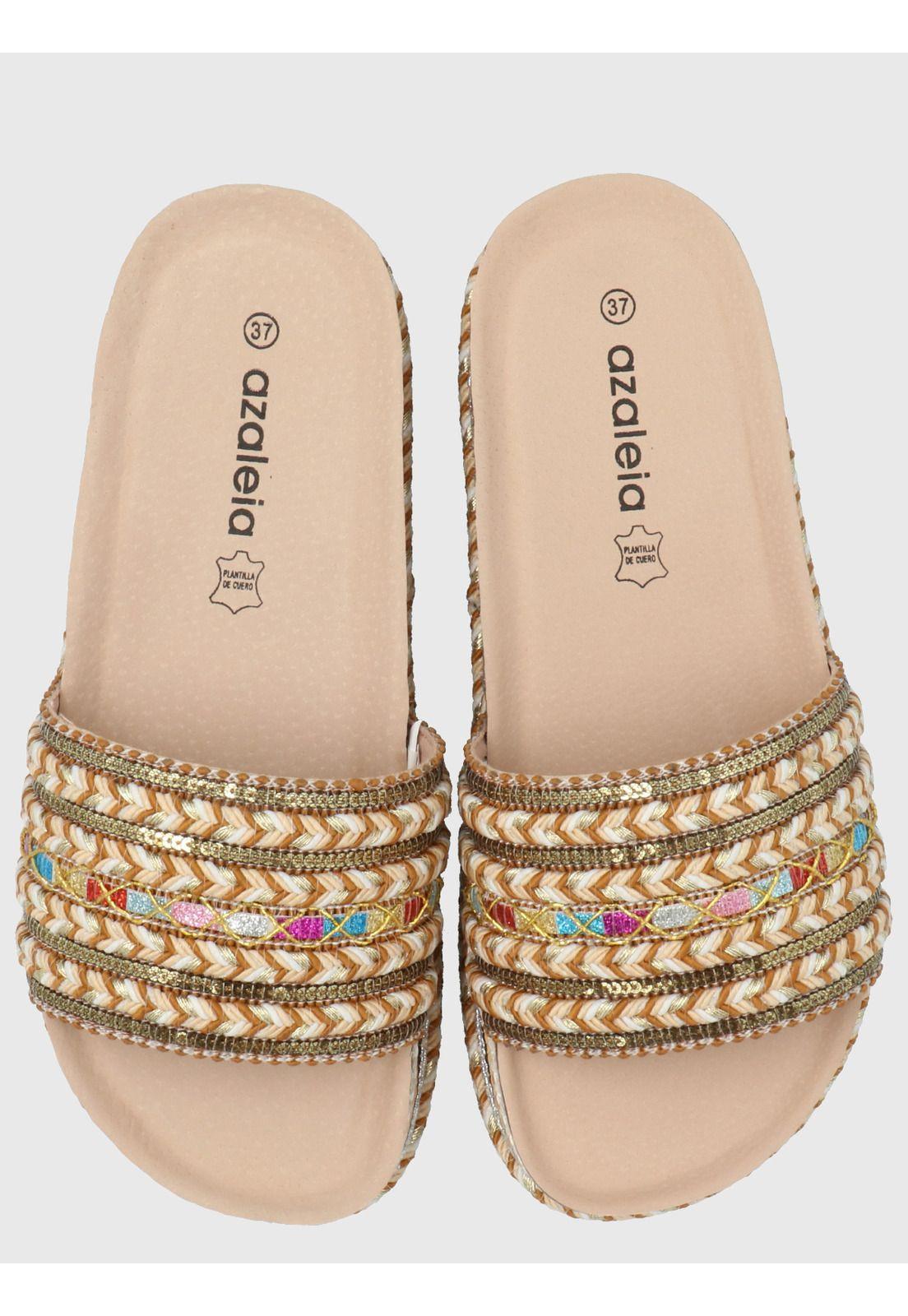 Sandalia Mujer Ennio Beige Multi -6