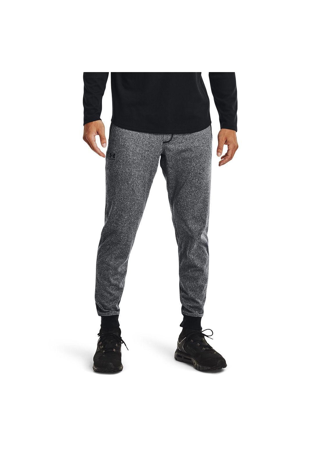 Pantalon Buzo Hombre Tricot Jogger Negro-2