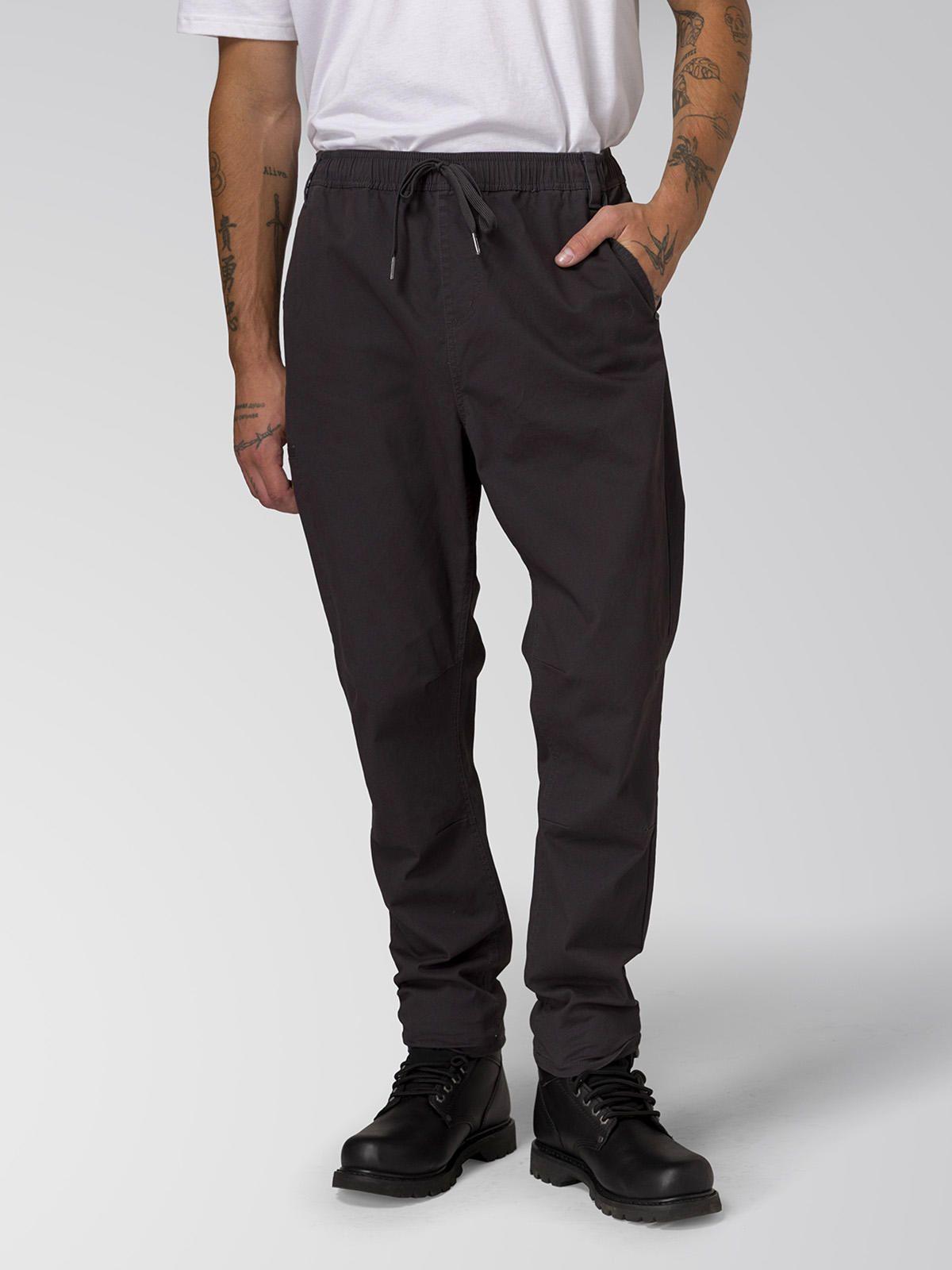Pantalón Twill Hombre Stretch Utility Negro-1
