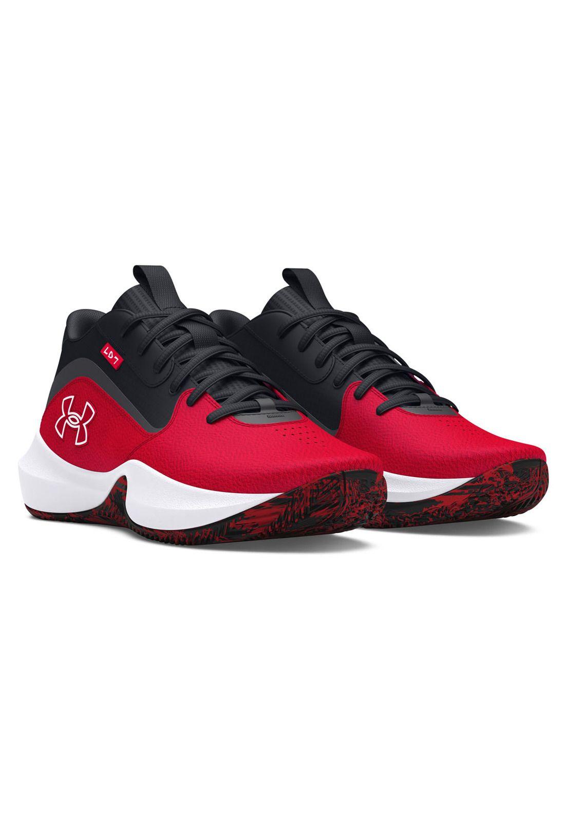 Zapatillas Bsketball unisex Lockdown7 Rojo-5