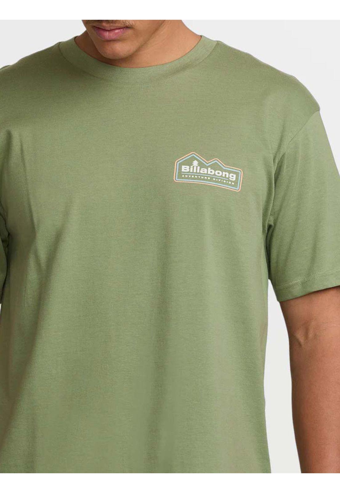 Polera Manga Corta Hombre Range A/Div Verde Billabong-4