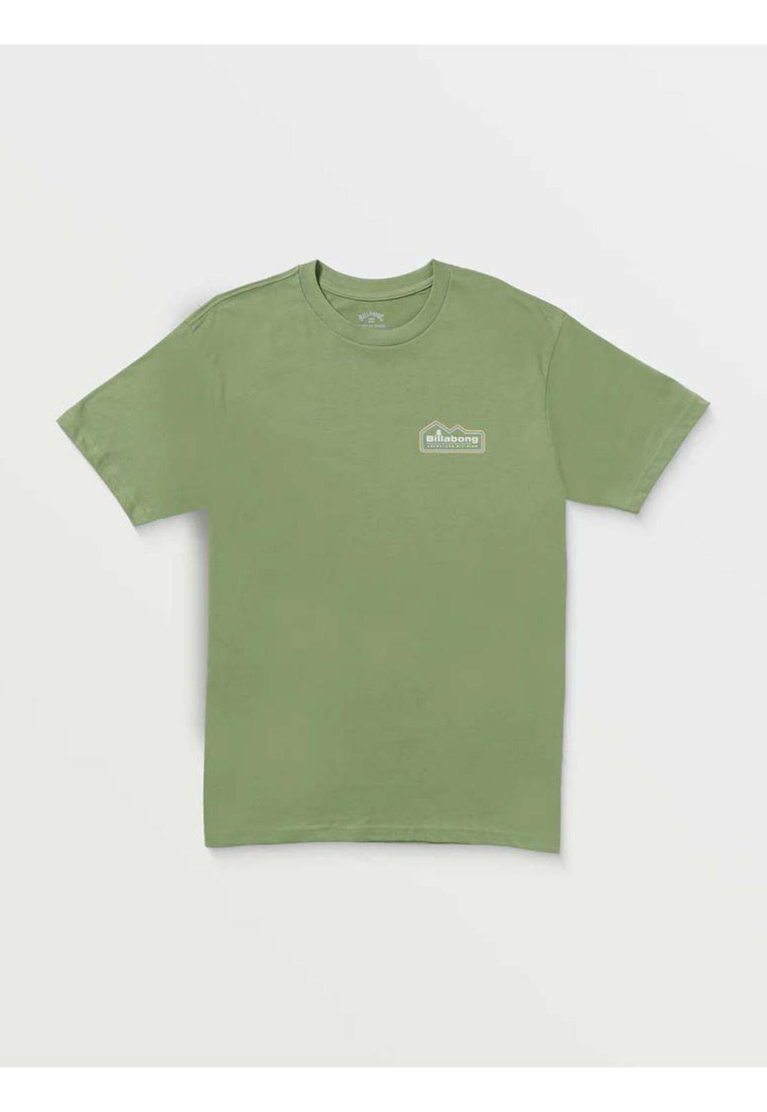 Polera Manga Corta Hombre Range A/Div Verde Billabong-6