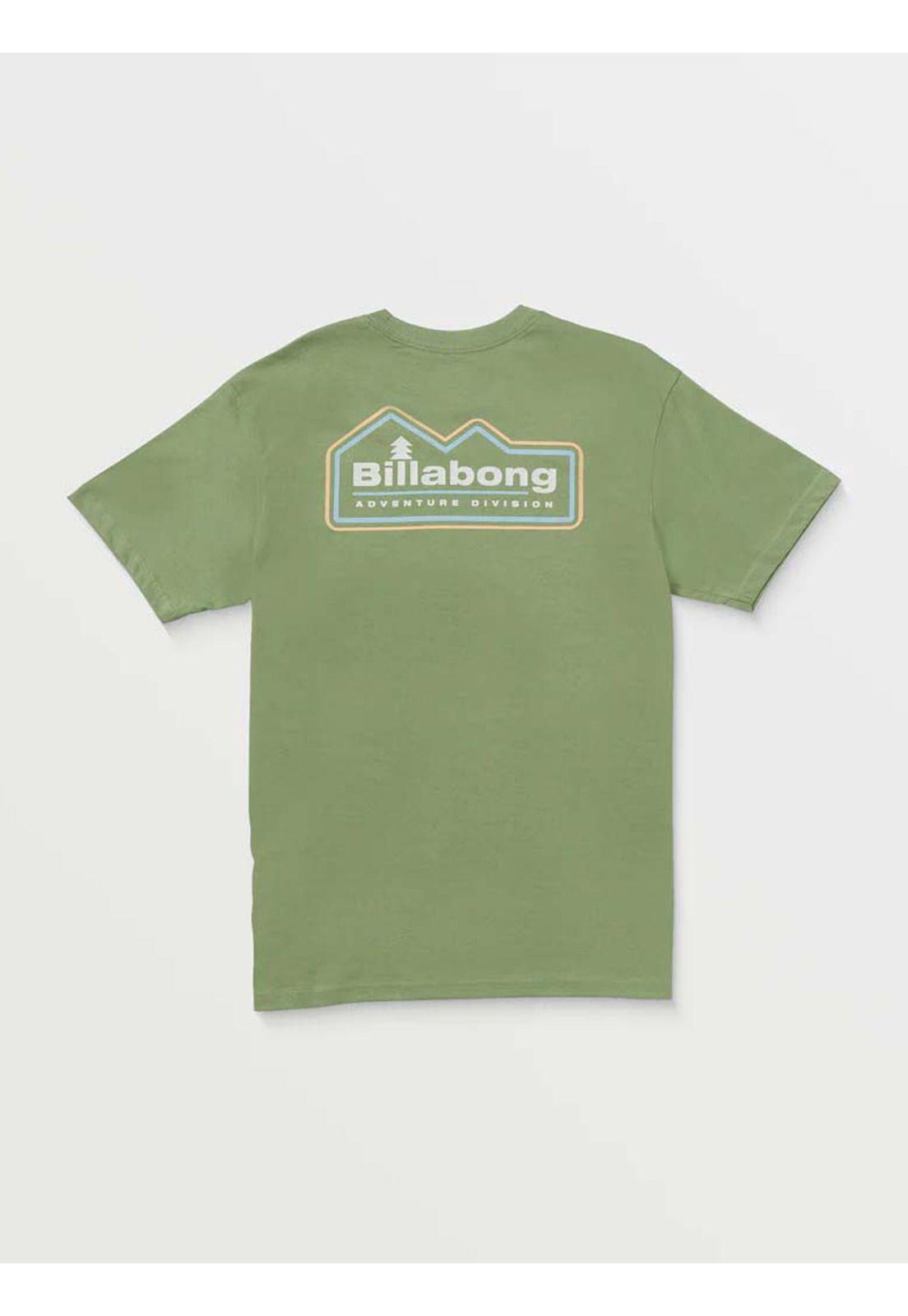 Polera Manga Corta Hombre Range A/Div Verde Billabong-7