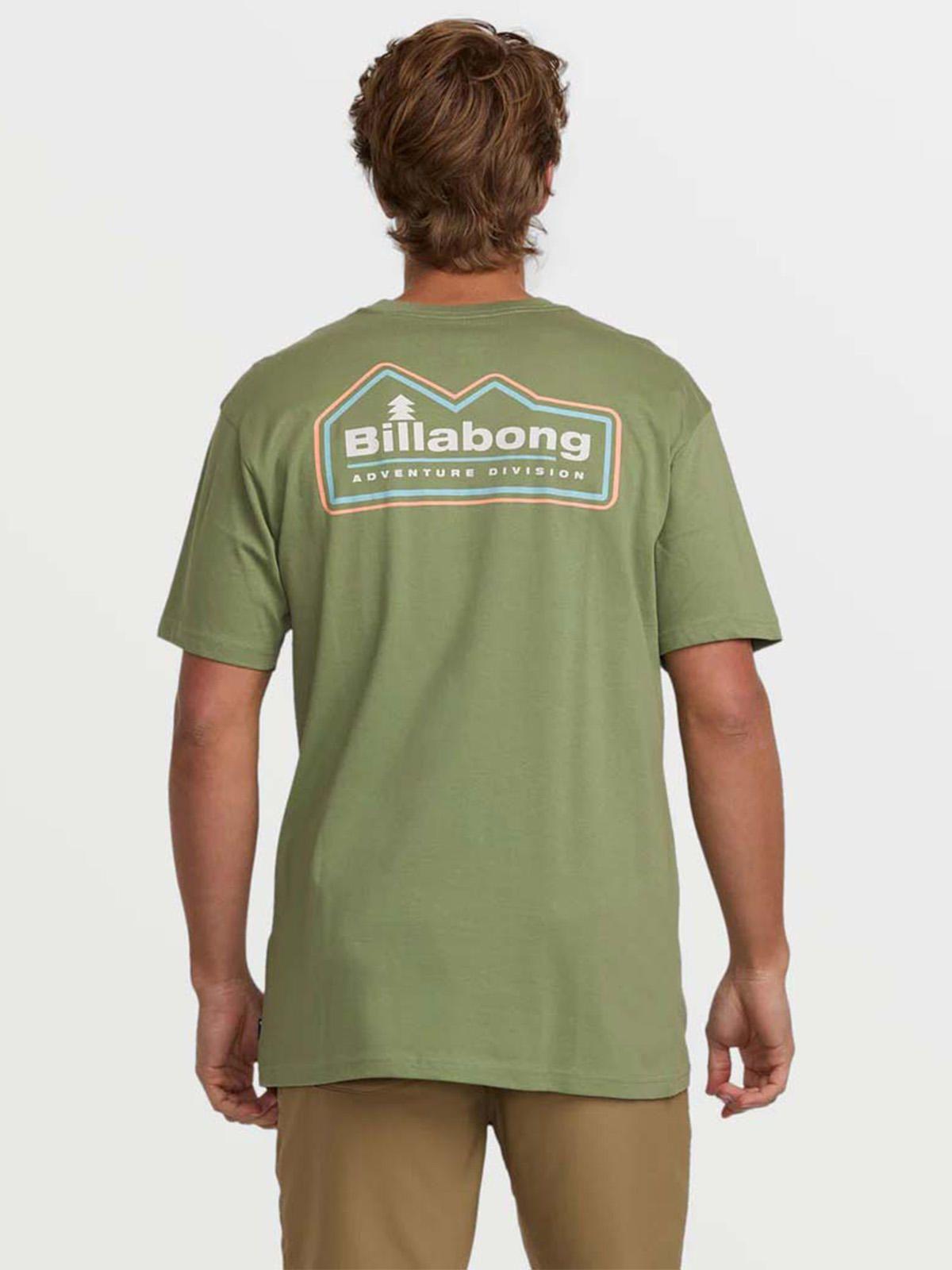 Polera Manga Corta Hombre Range A/Div Verde Billabong-1