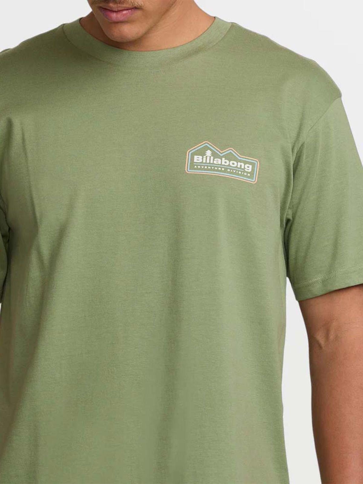 Polera Manga Corta Hombre Range A/Div Verde Billabong-4