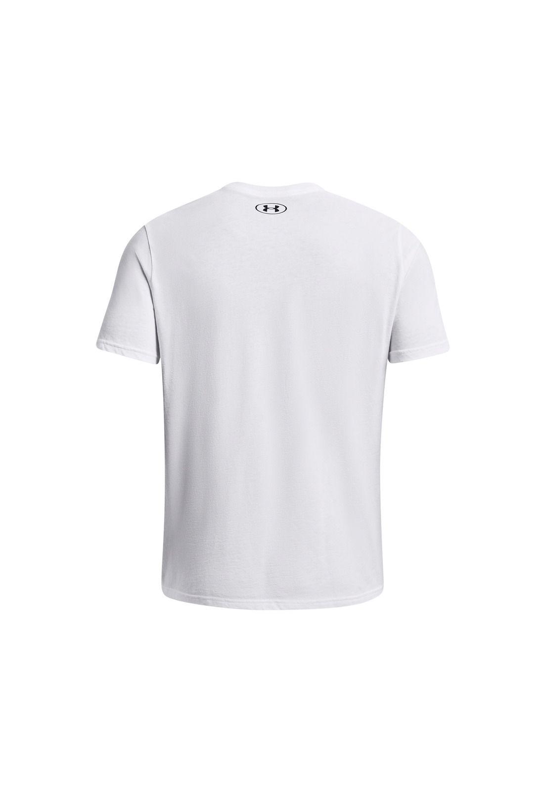 Polera UA Camo Chest Stripe hombre Blanco-1