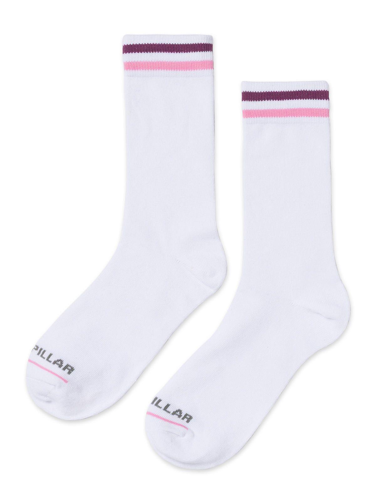 Calcetín Mujer W Aop Crew Sock Blanco-0