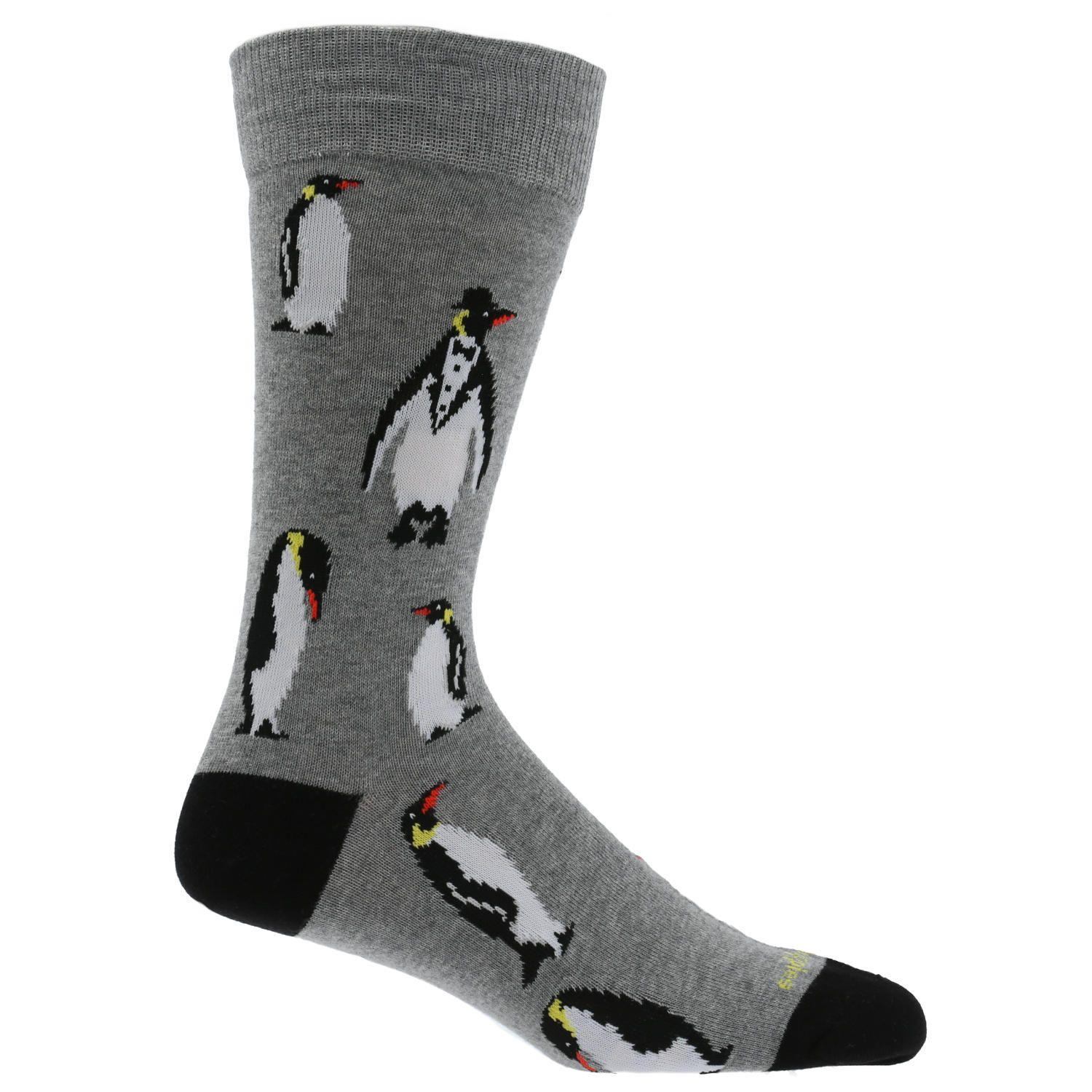 Calcetín Algodón Hombre Penguin Gris-0