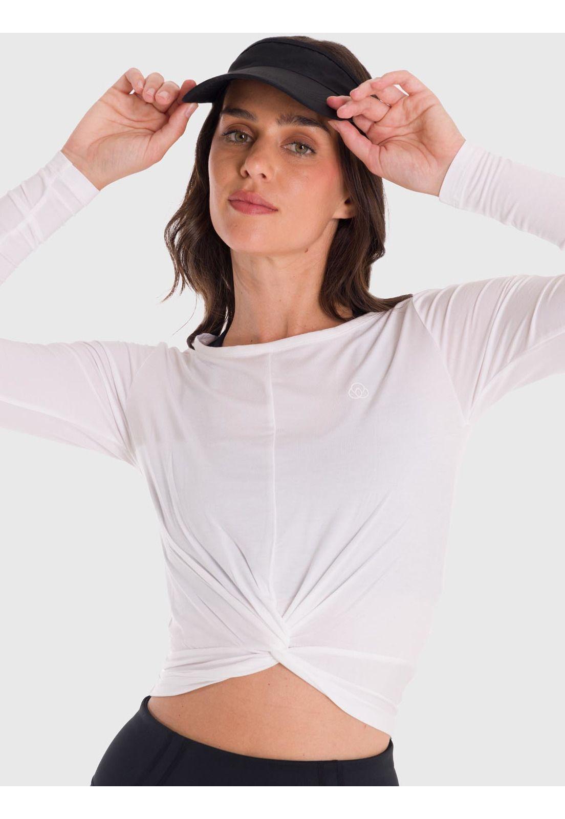 Polera Mujer Modal Long Sleeve Blanca-0