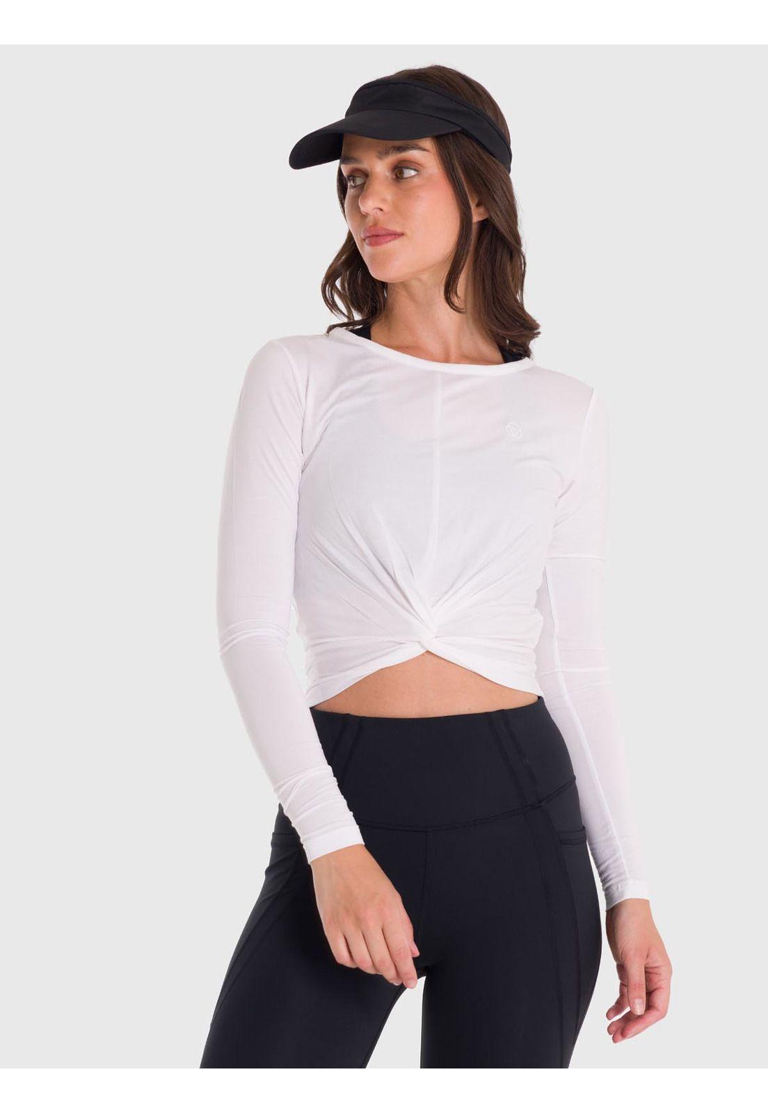 Polera Mujer Modal Long Sleeve Blanca-1
