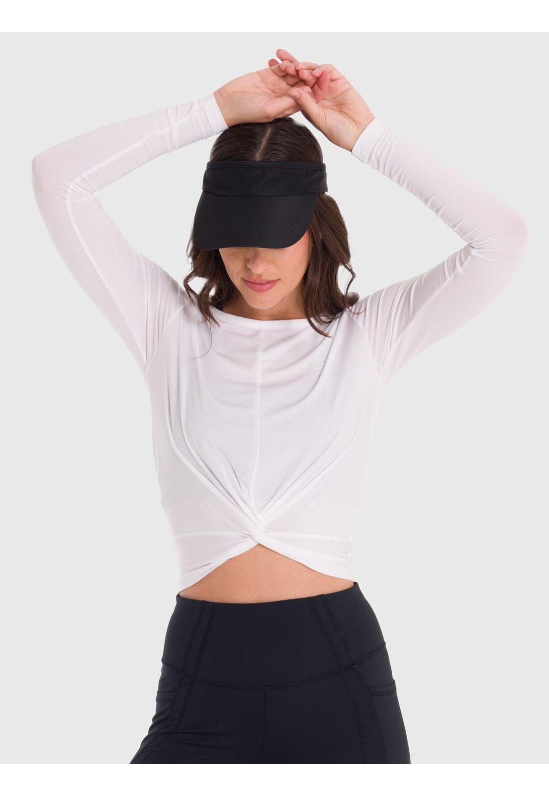 Polera Mujer Modal Long Sleeve Blanca-3