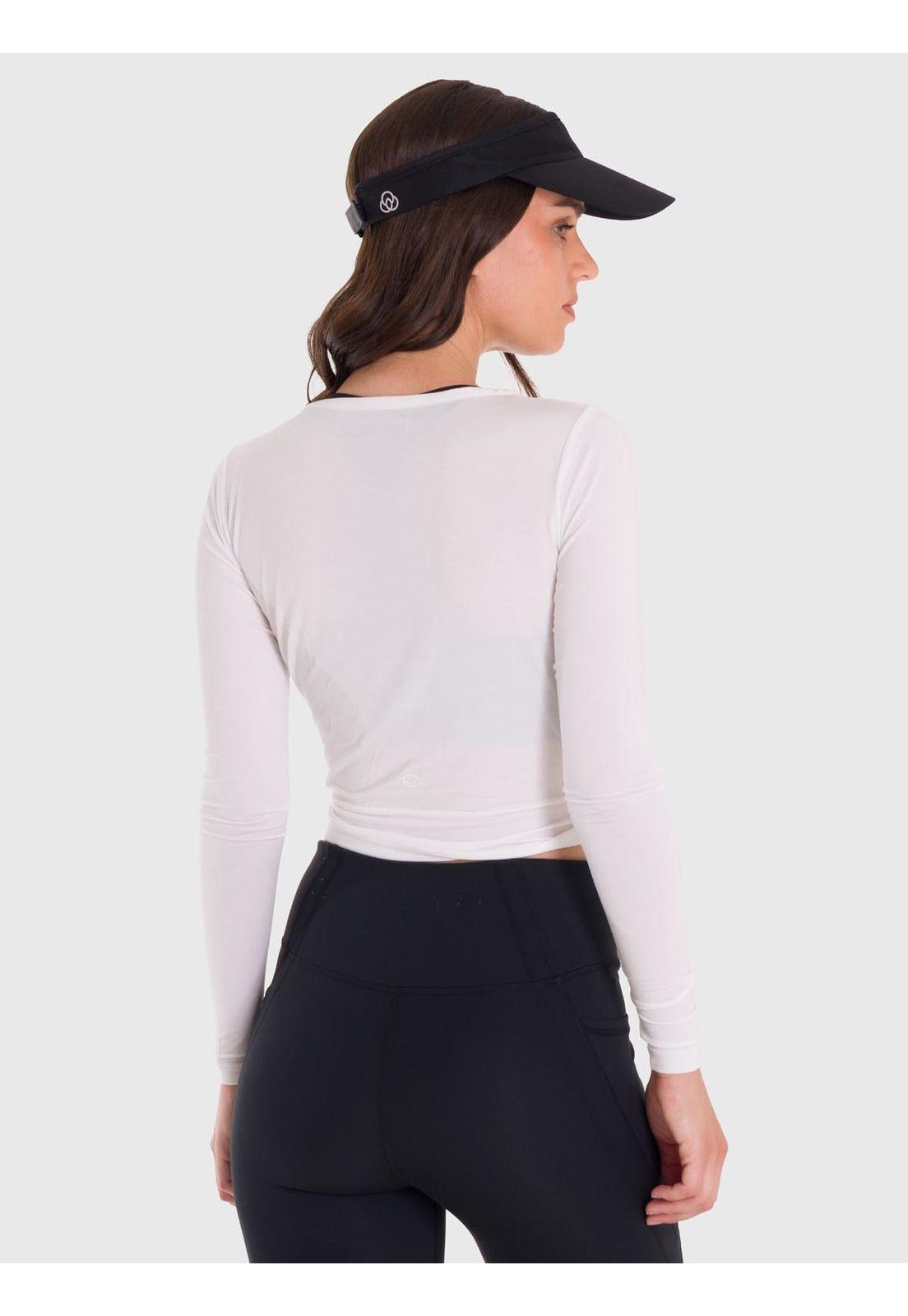 Polera Mujer Modal Long Sleeve Blanca-4