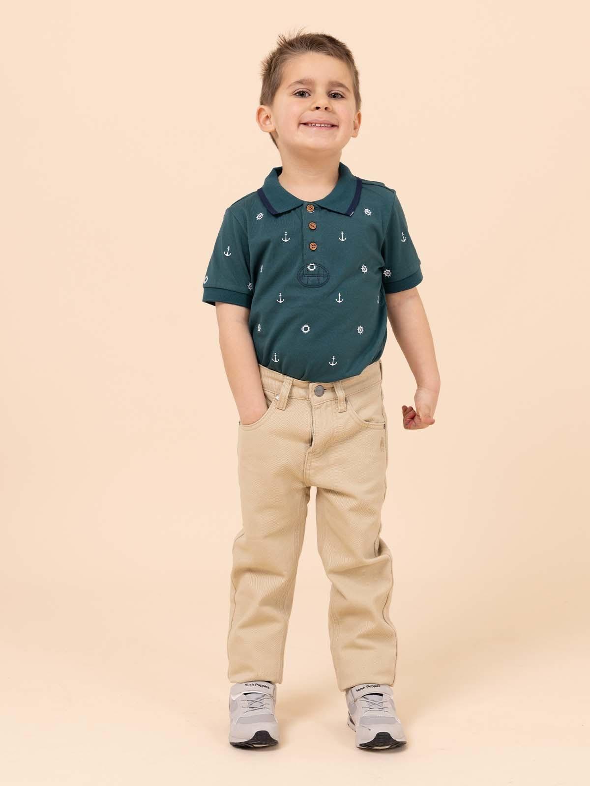 Polera Niño Bonn Celeste-4