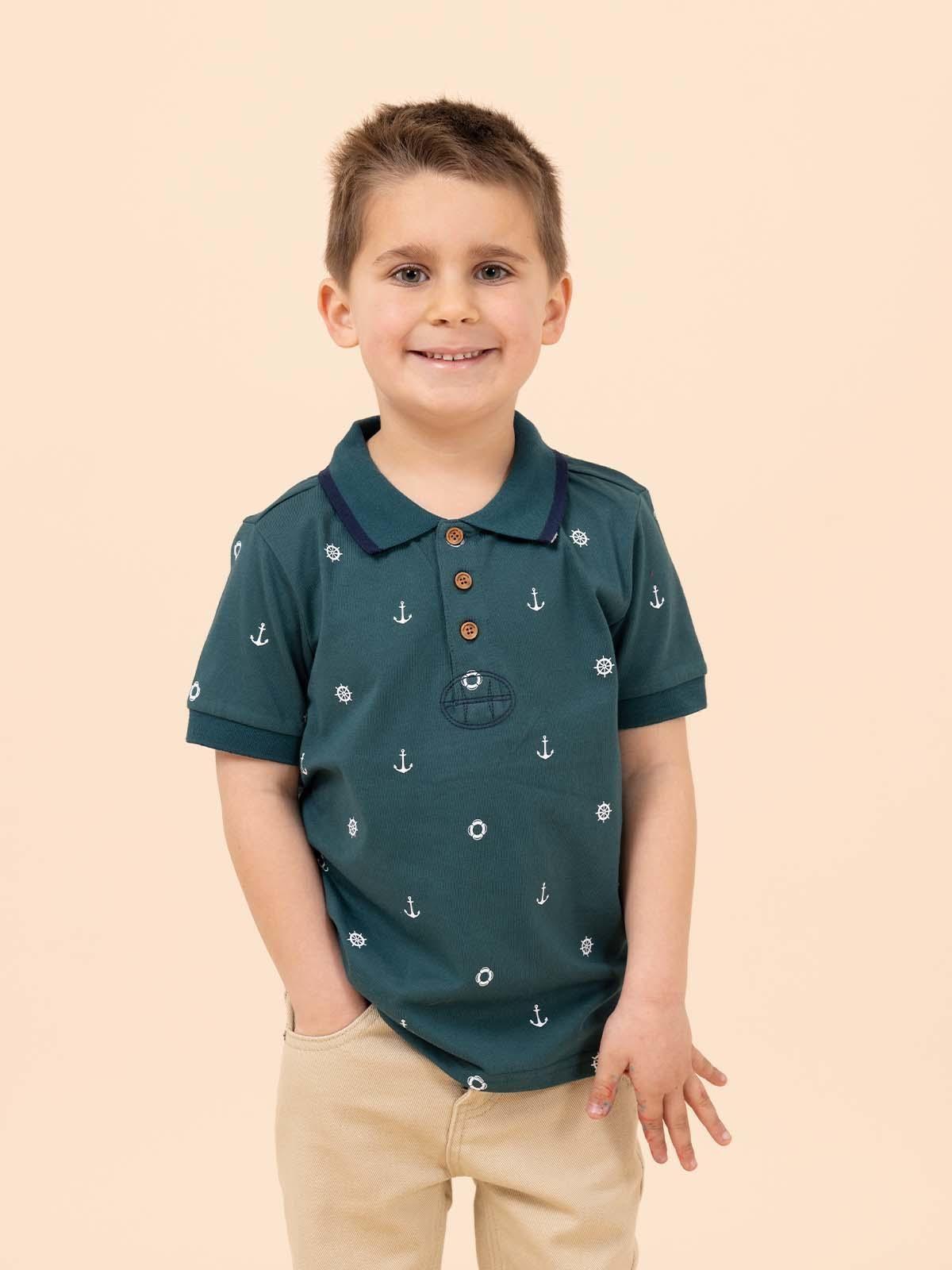 Polera Niño Bonn Celeste-1