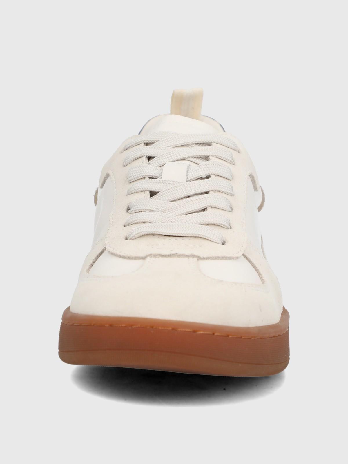 Zapatilla Cuero Mujer Dallas Blanco-3