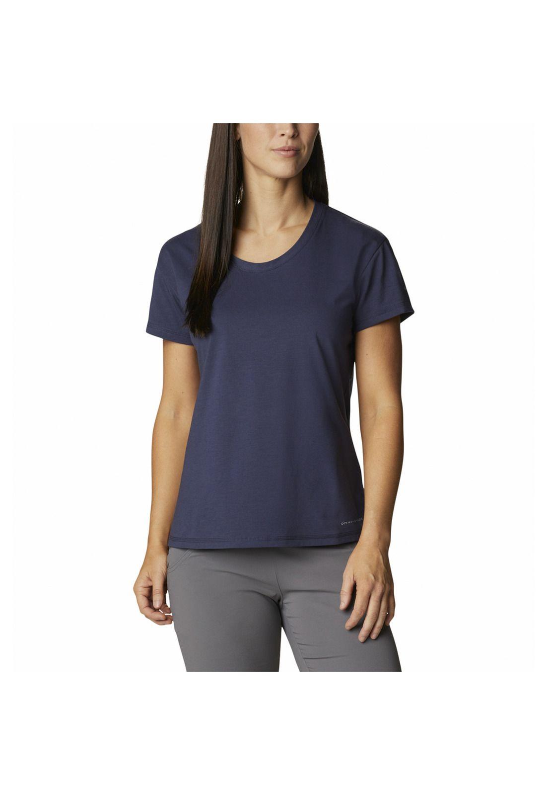 Polera M/C Mujer Sun Trek Ss Tee Azul-0