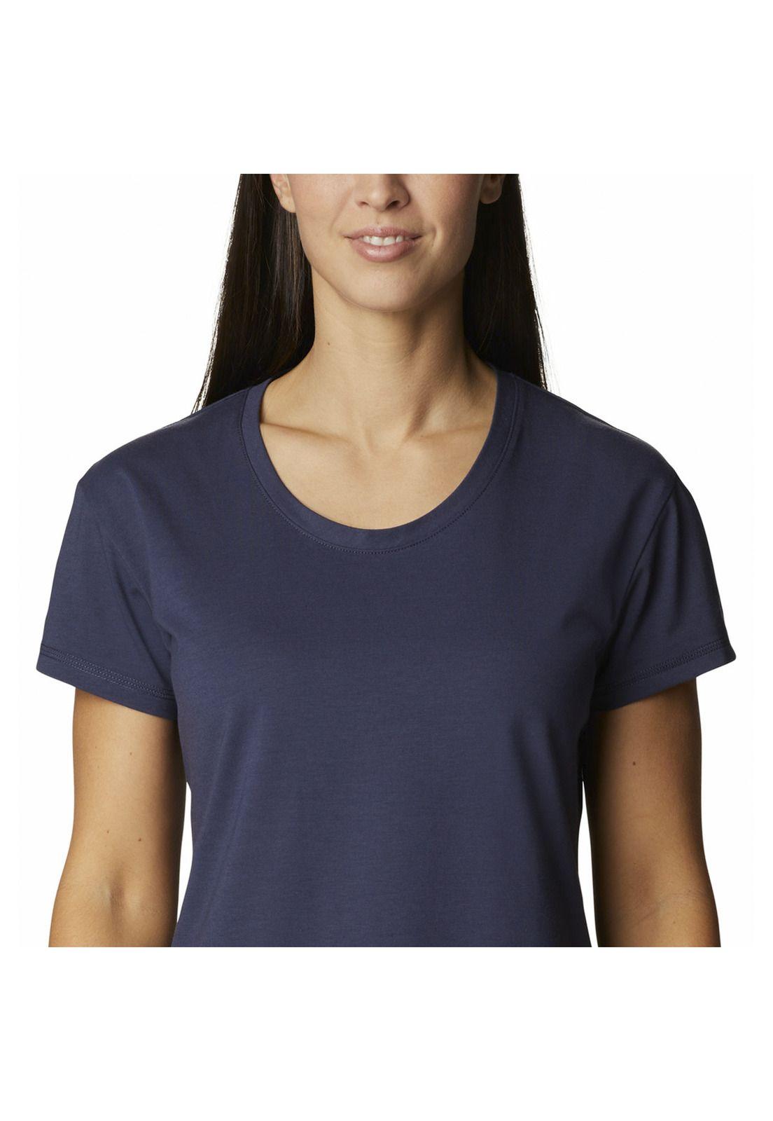 Polera M/C Mujer Sun Trek Ss Tee Azul-3