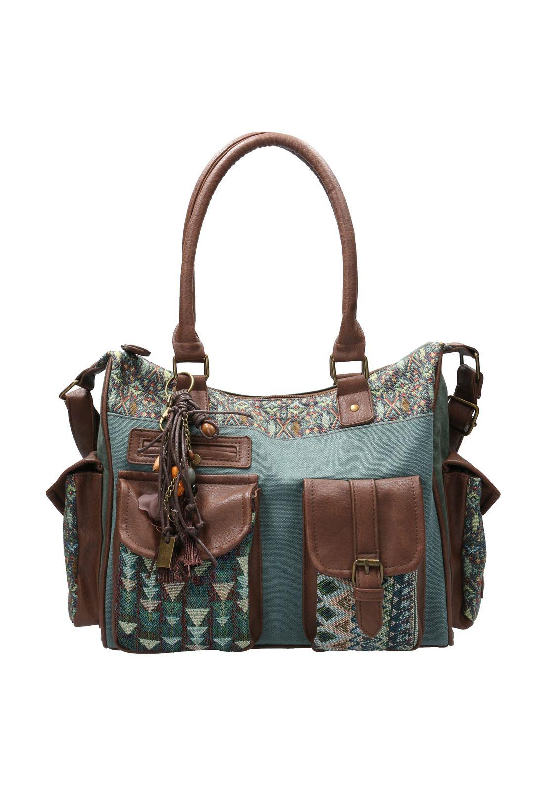 Cartera Mujer Rossi Hobo Turquesa-0