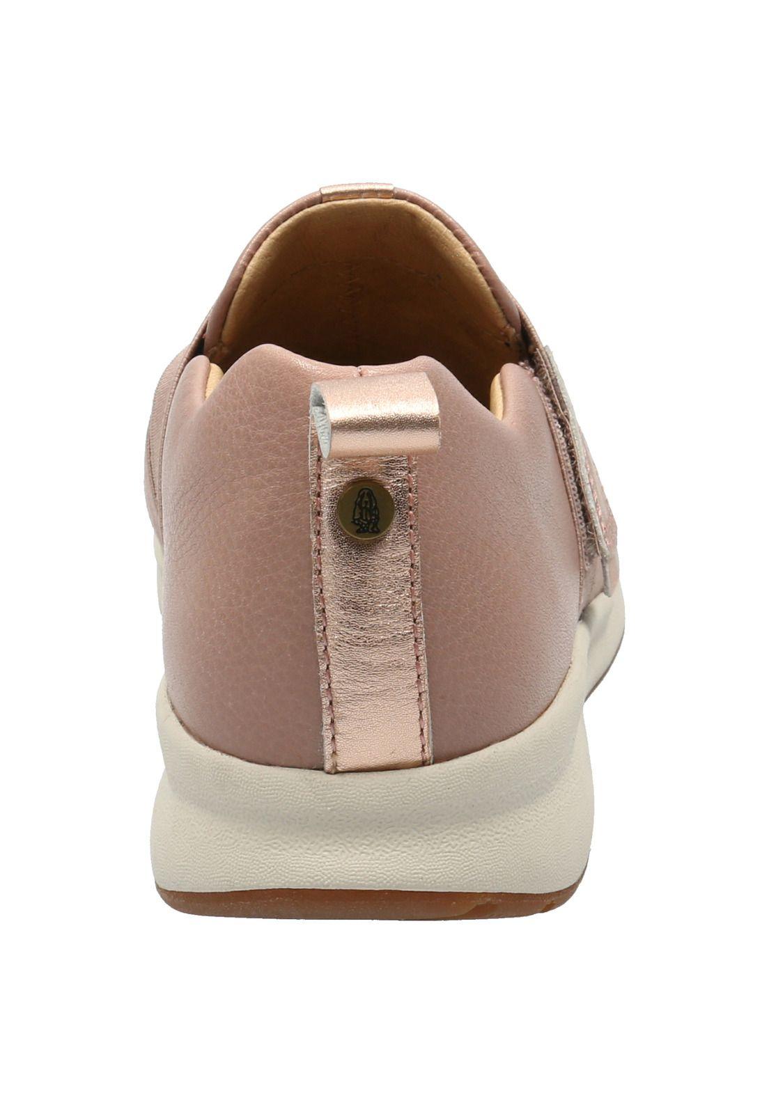 Zapatilla Cuero Mujer Spinal Elastic Rosa-5