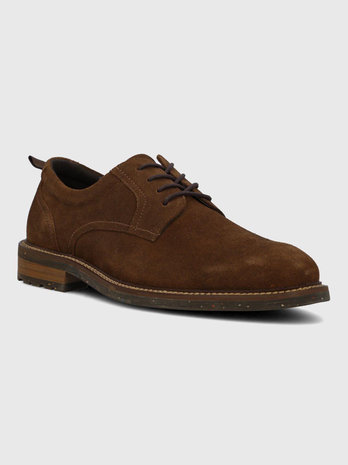 Zapato Cuero Hinton Café Hombre-0