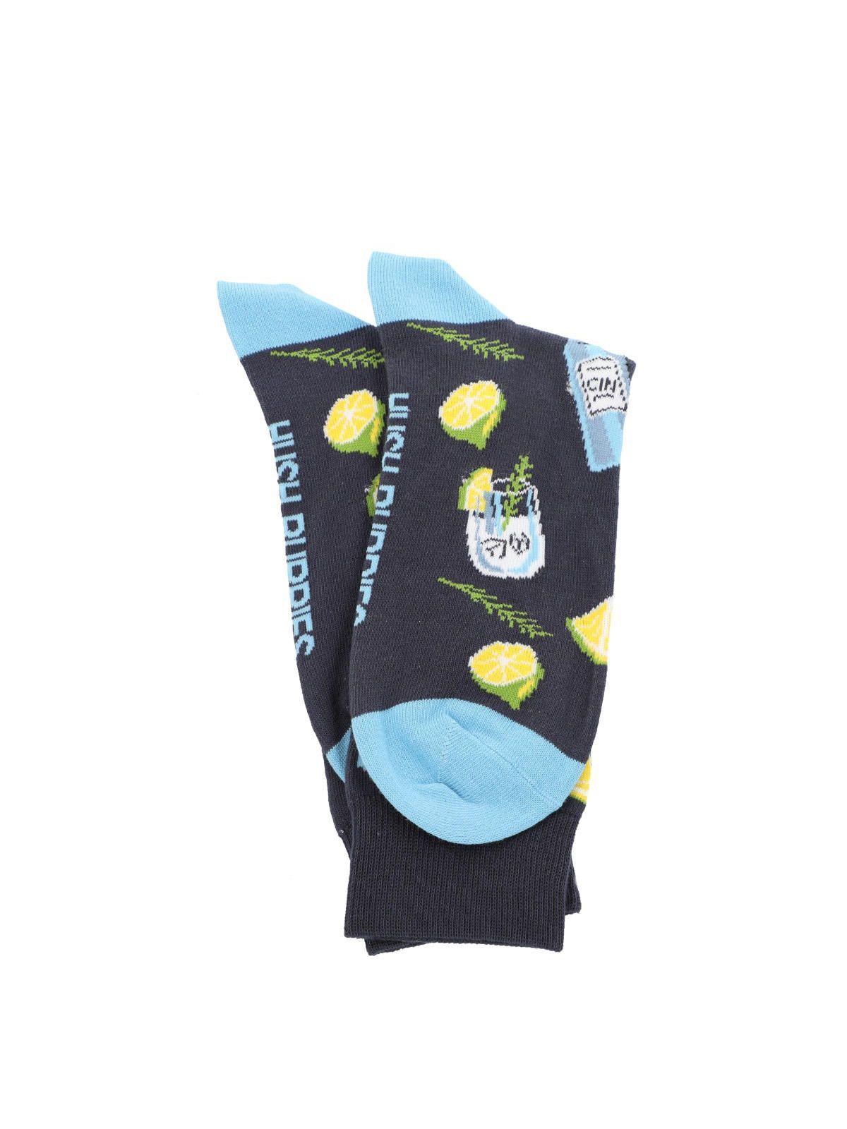 Calcetín Algodón Hombre C Cocktail Azul-2