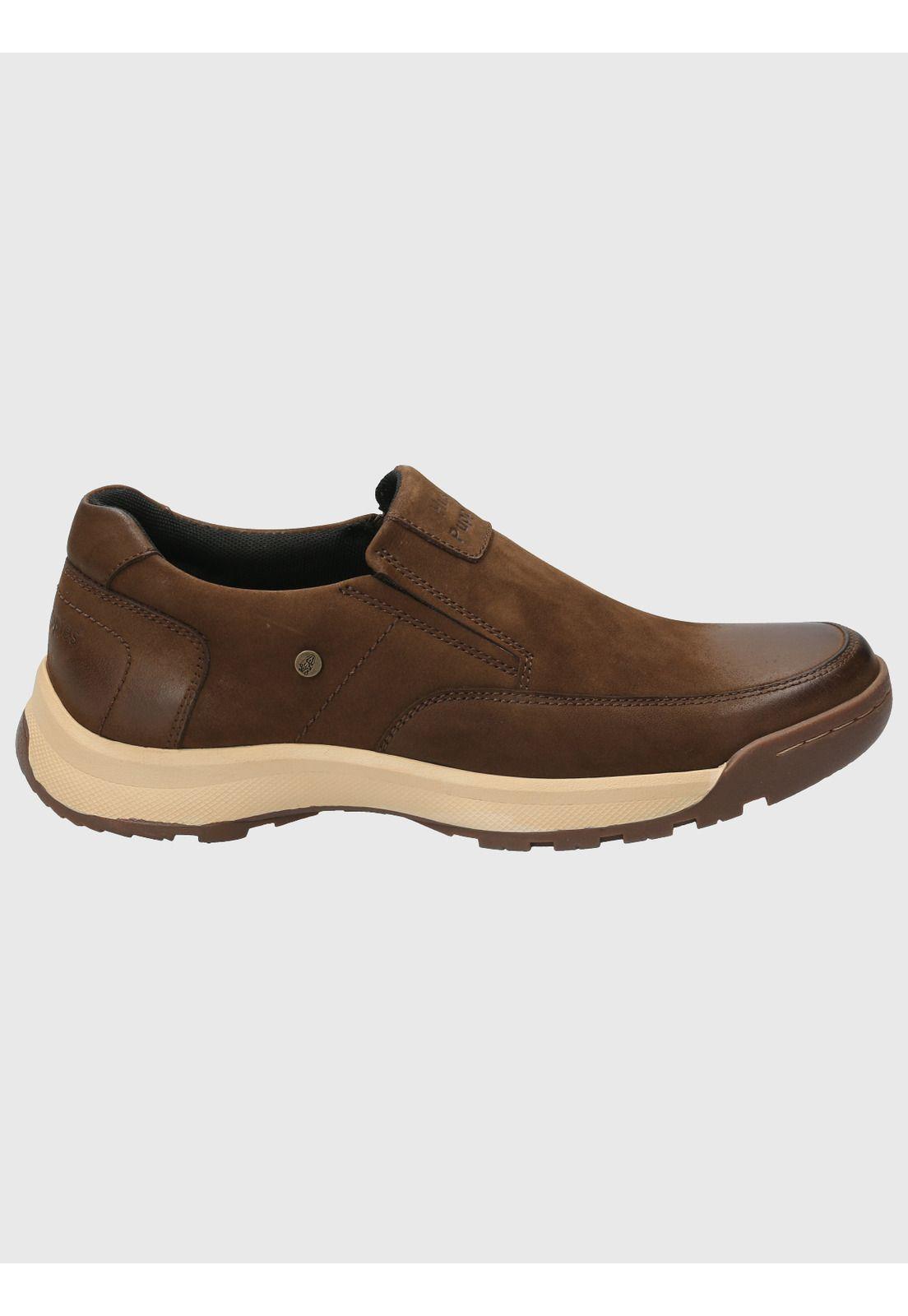 Slip On Cuero Hombre Consin Café-1