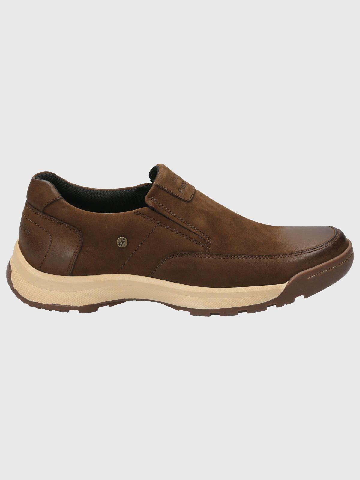 Slip On Cuero Hombre Consin Café-1