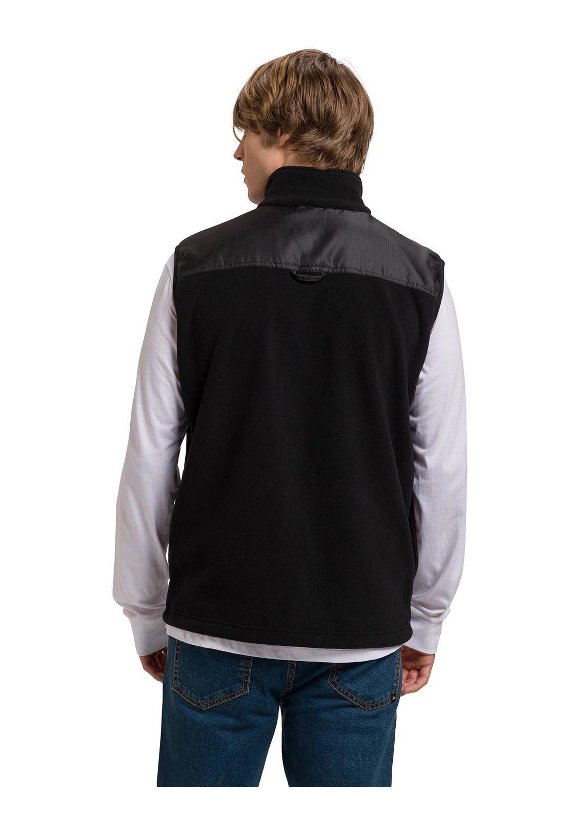Polar Sin Mangas Fleece Utility Hombre Negro Cat-5