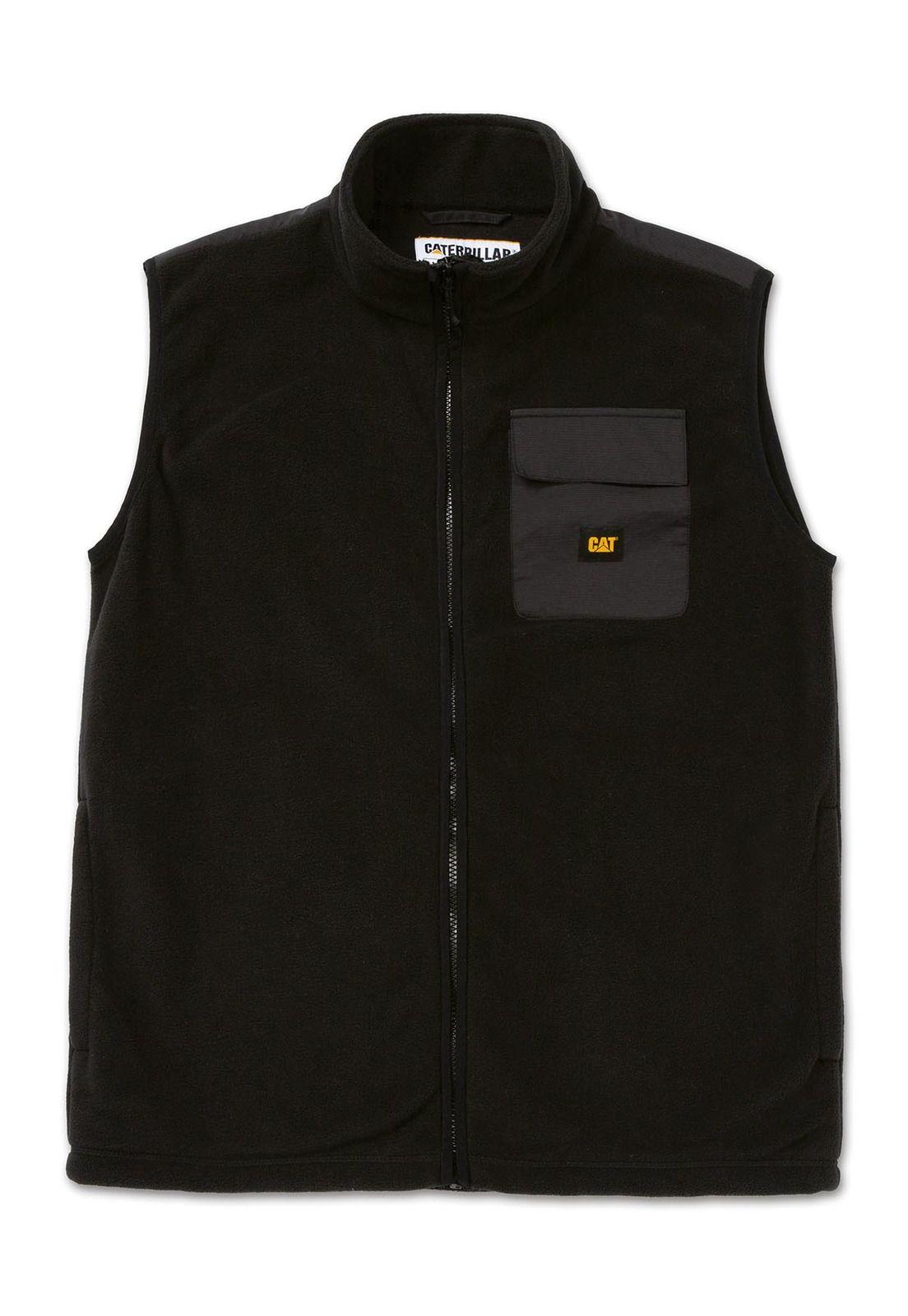 Polar Sin Mangas Fleece Utility Hombre Negro Cat-6