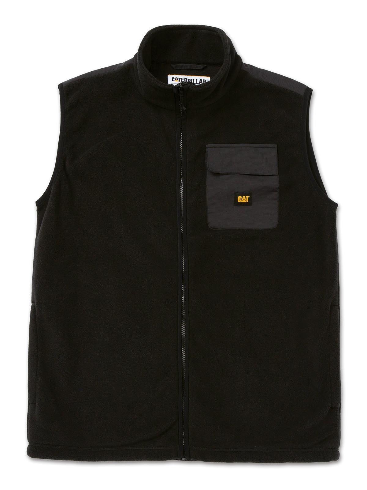 Polar Sin Mangas Fleece Utility Hombre Negro Cat-6