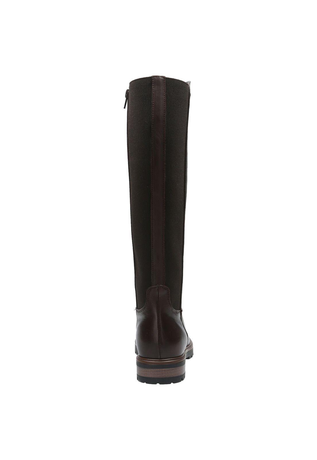 Bota Cuero Mujer Edra Café-6