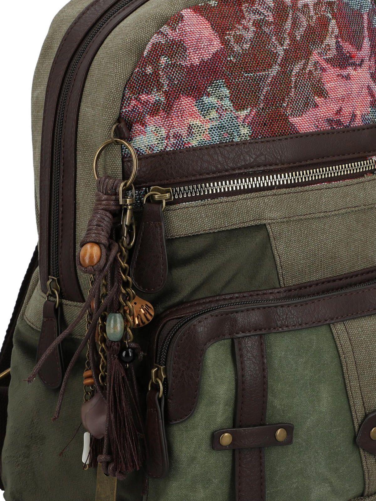 Mochila Textil Mujer Carmin Back Verde-3