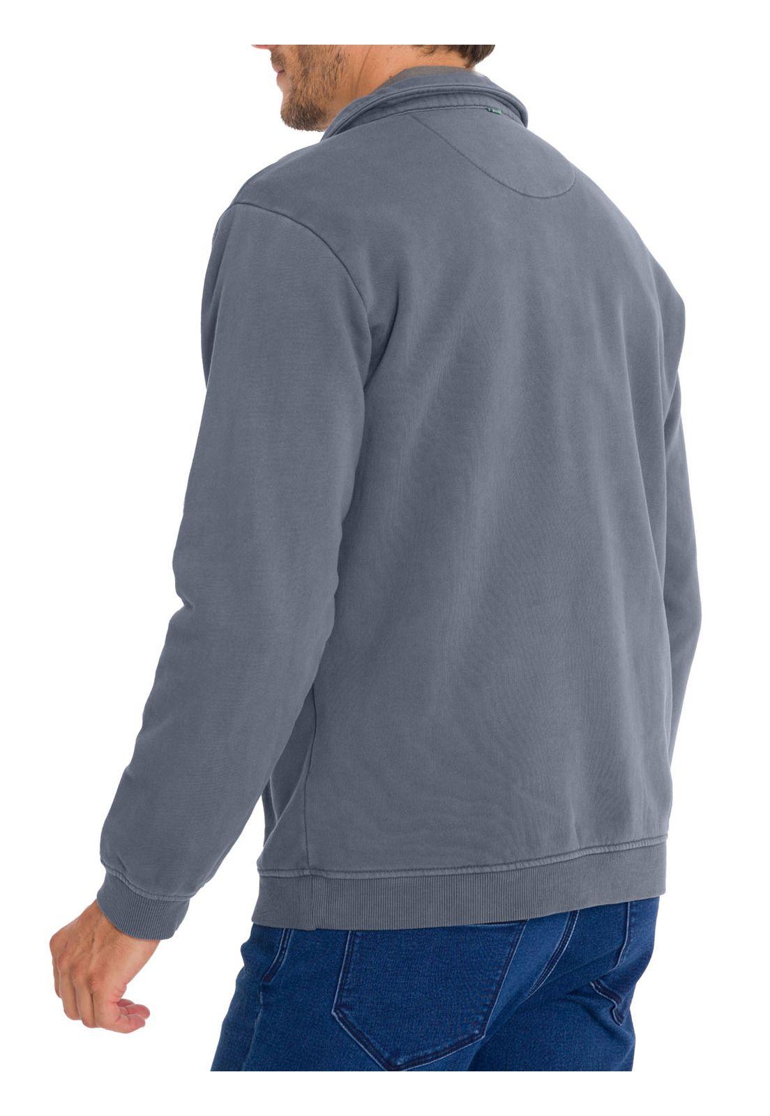 Polerón Algodón Orgánico Hombre Ceuta Azul-6