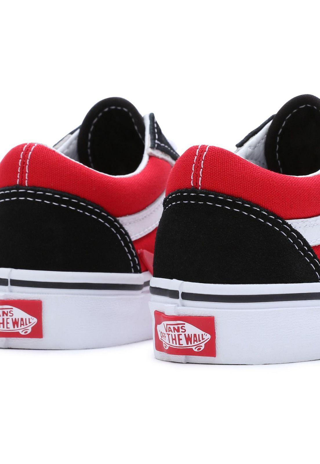 Zapatilla Old Skool Bolt Rojo Niño-4